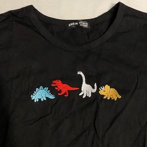 NEW Embroidered Dinosaur T-shirt
